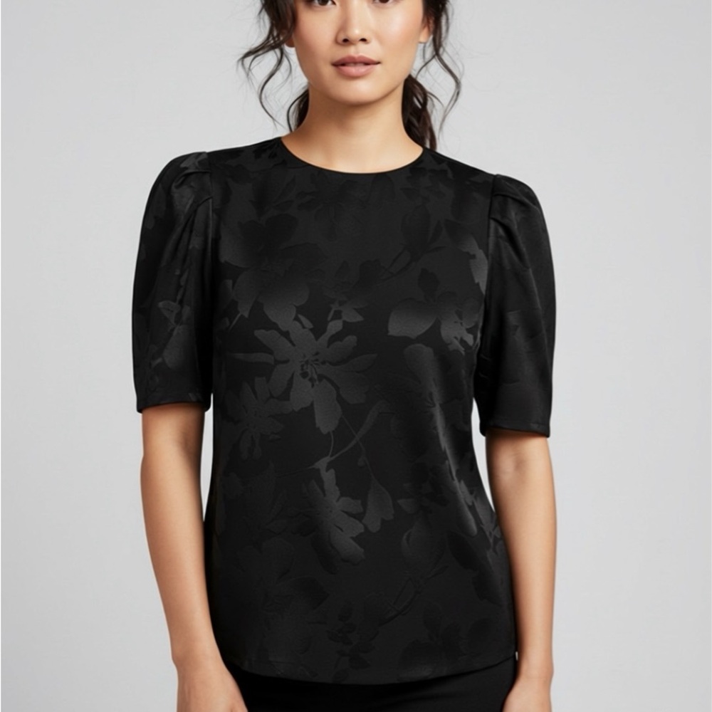 Calvin Klein Black Floral Blouse